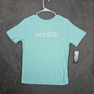 Messi Collection Kids XL 18 Mint Green GOAT Graphic T-Shirt New With Tags